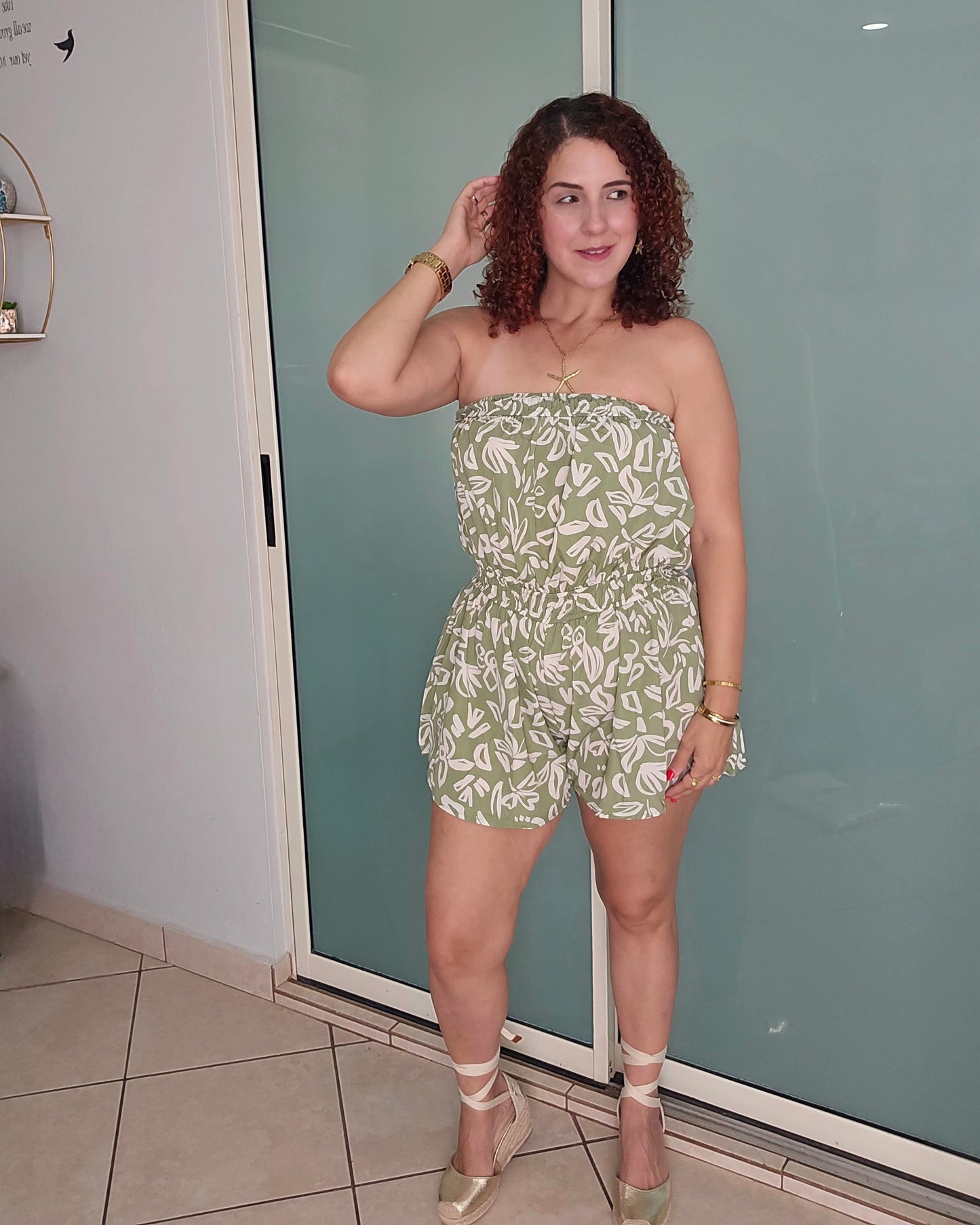 Sage breeze romper