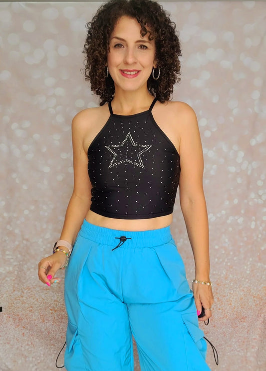 Star Rhinestone basic top