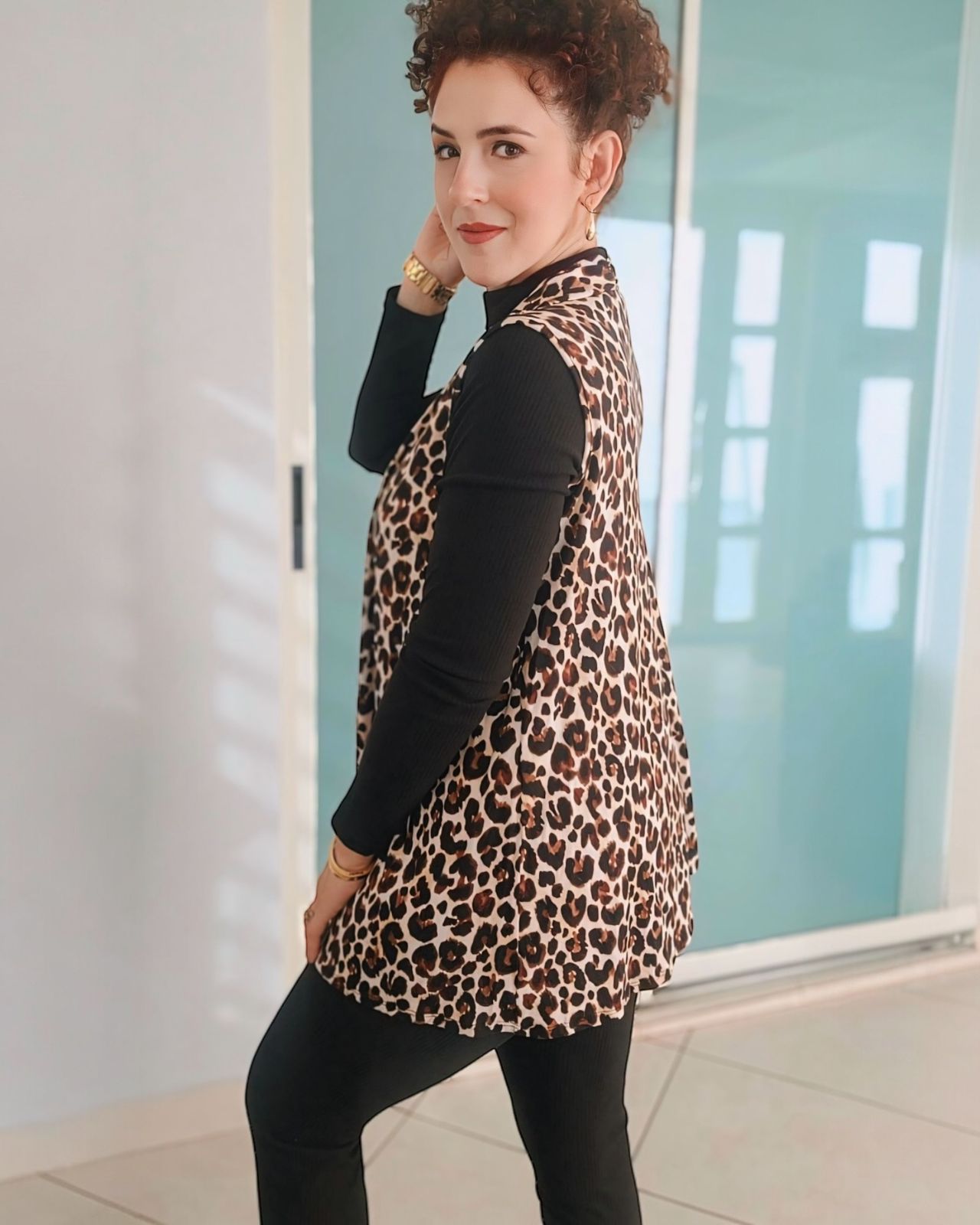 Animal Print Cardigan